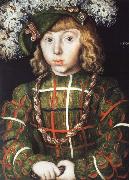 CRANACH, Lucas the Elder Portrait of Johann Friedrich the Magnanimous at the Age of Six oil painting reproduction